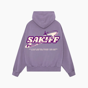 PURPLE "TRAVEL" HOODIE