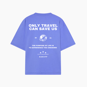 BLUE "WORLDWIDE" TEE