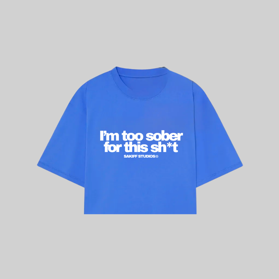 TOO SOBER BLUE TEE