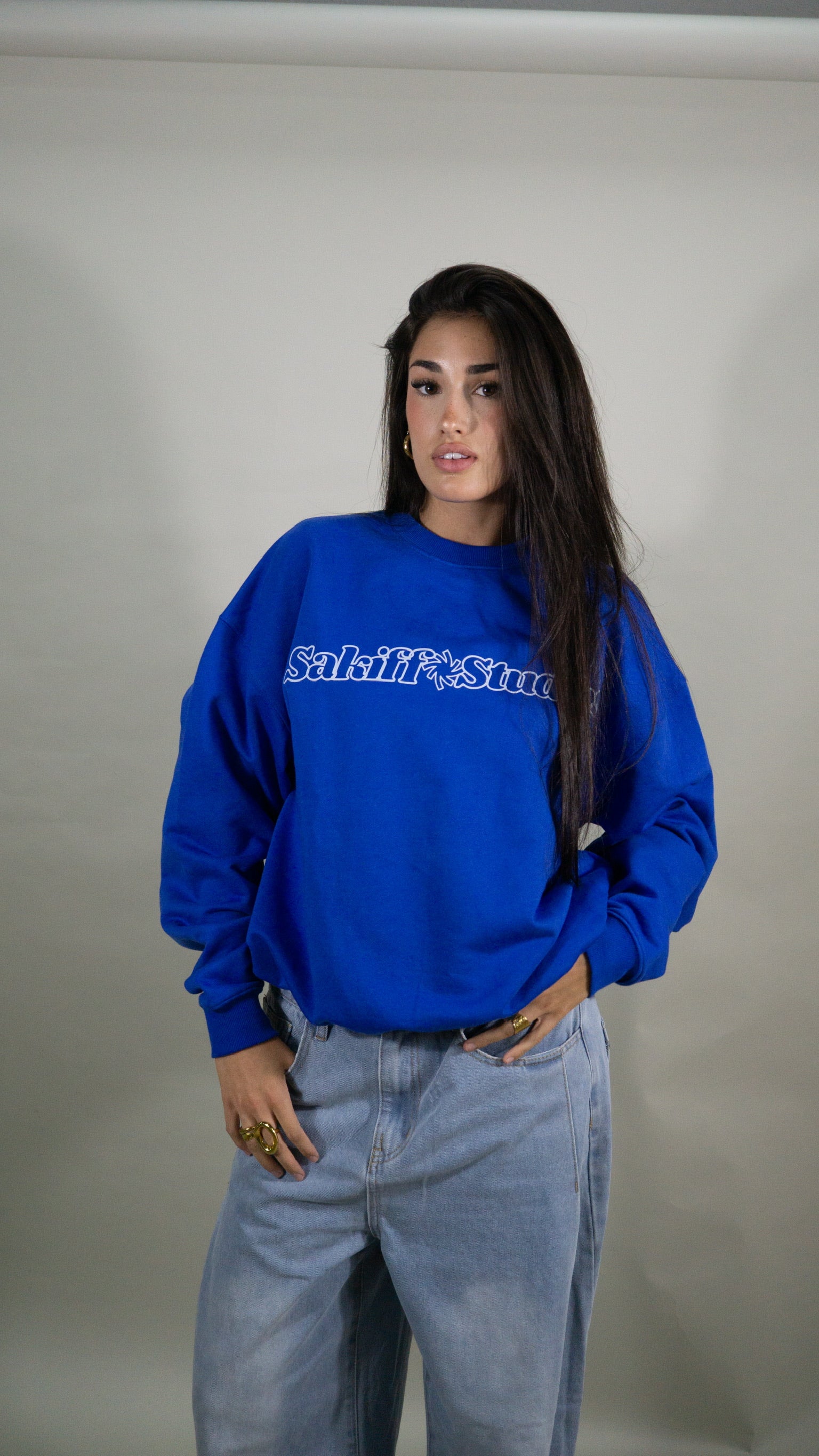 ESSENTIALS BLUE CREWNECK