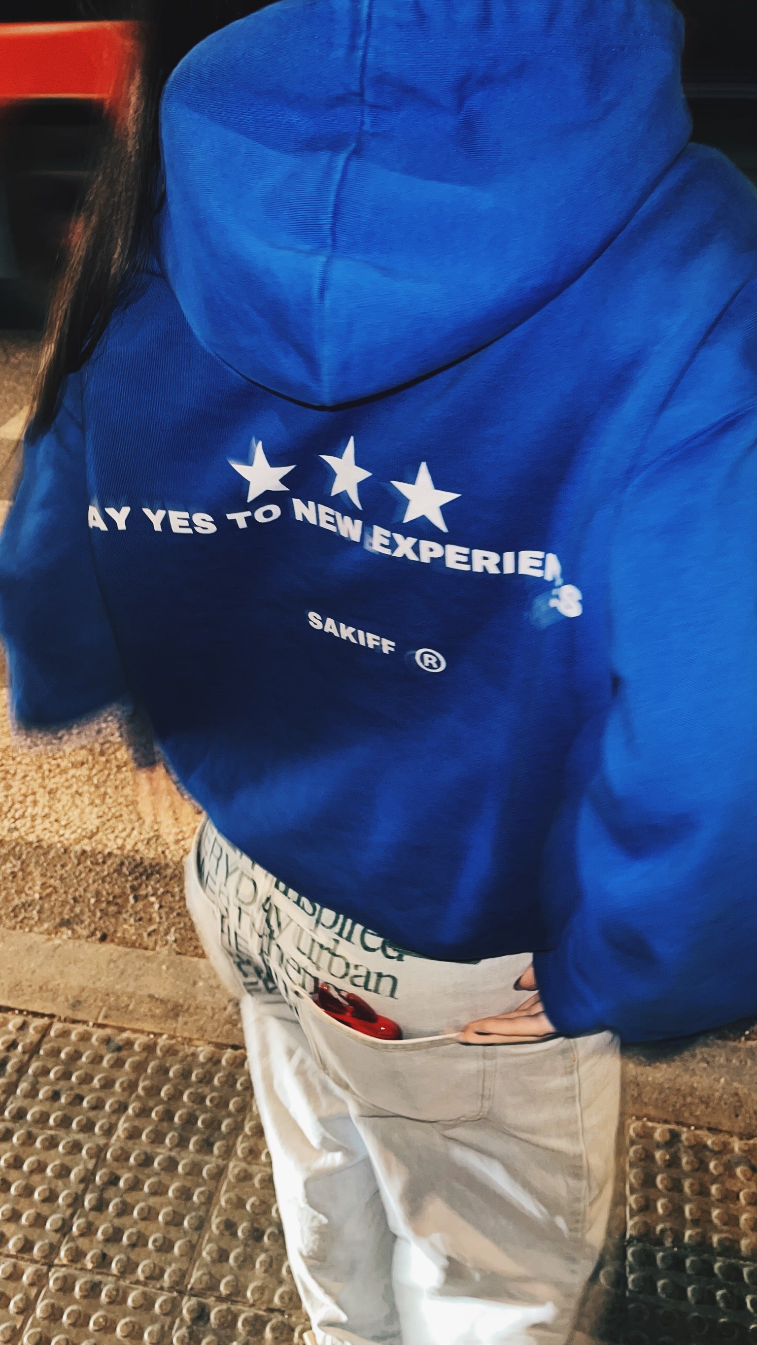 BLUE "EXPERIENCE" HOODIE