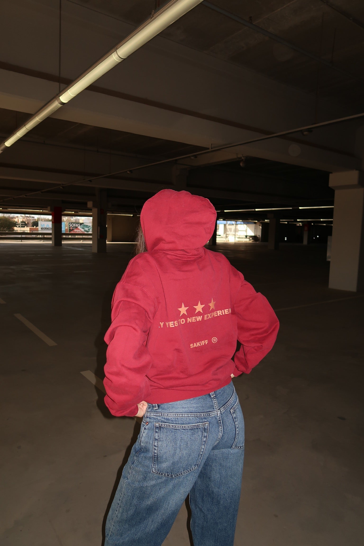 RED "EXPERIENCE" HOODIE
