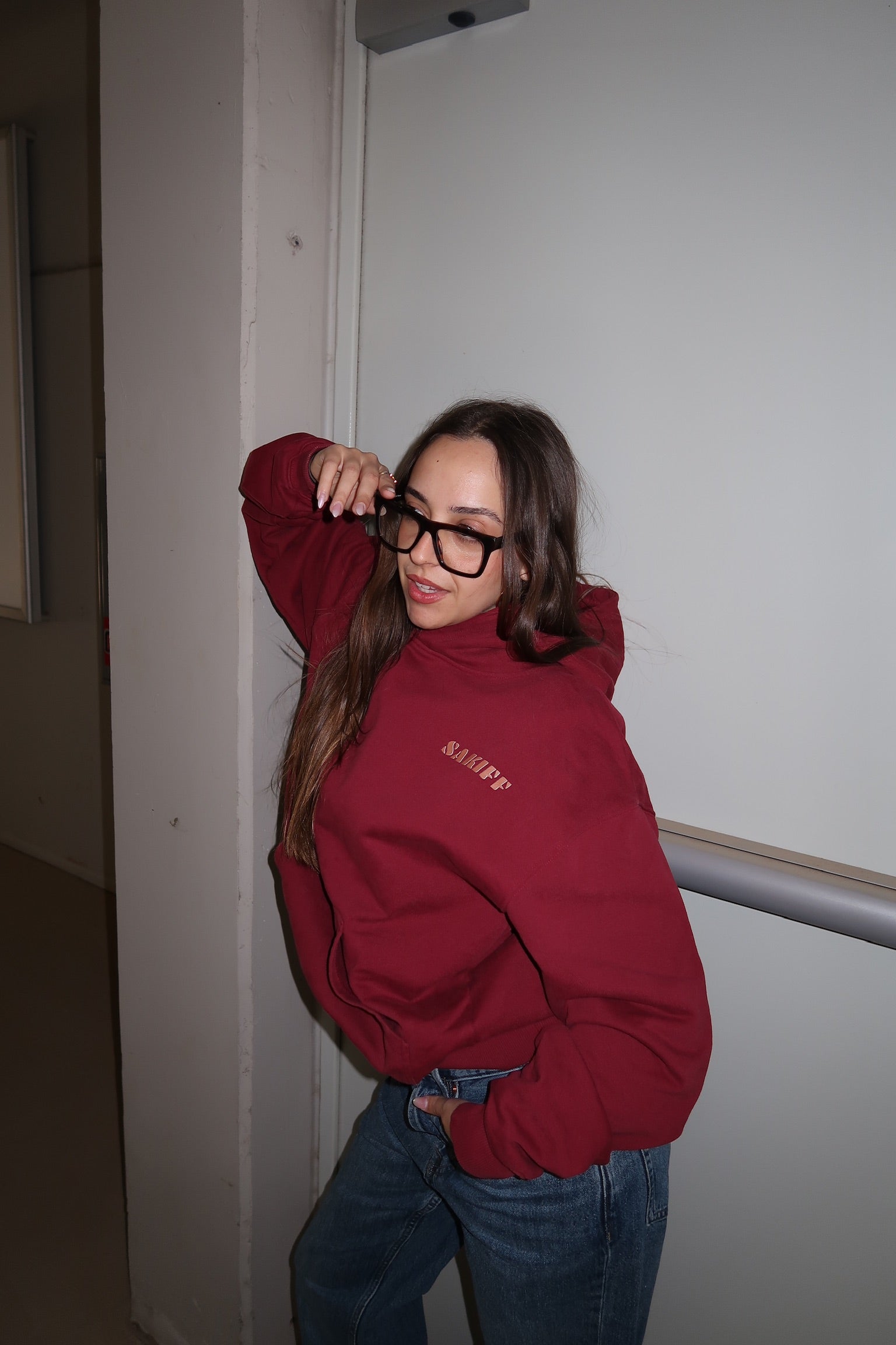 RED "EXPERIENCE" HOODIE