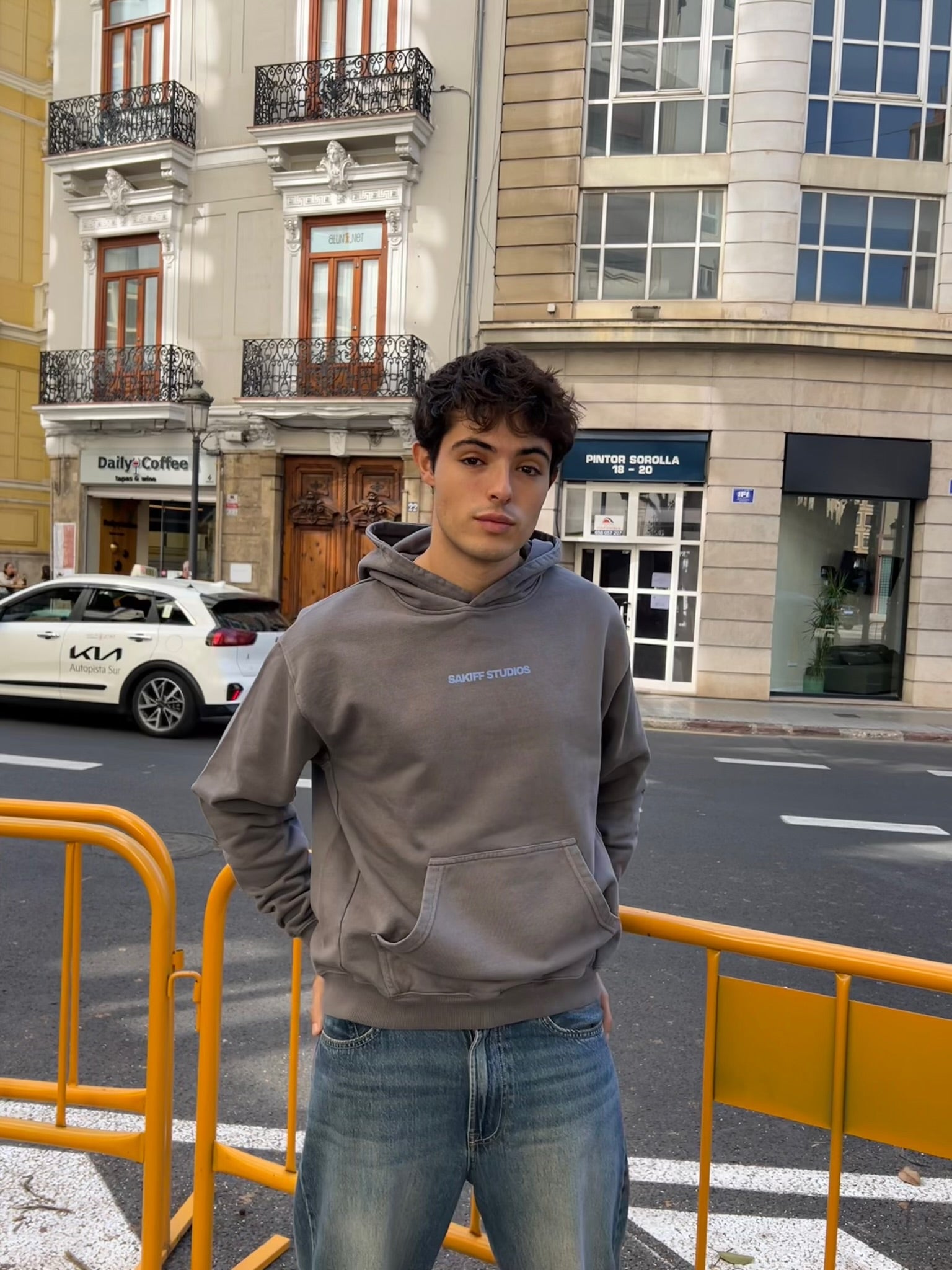 WASN'T A PARTY GREY HOODIE