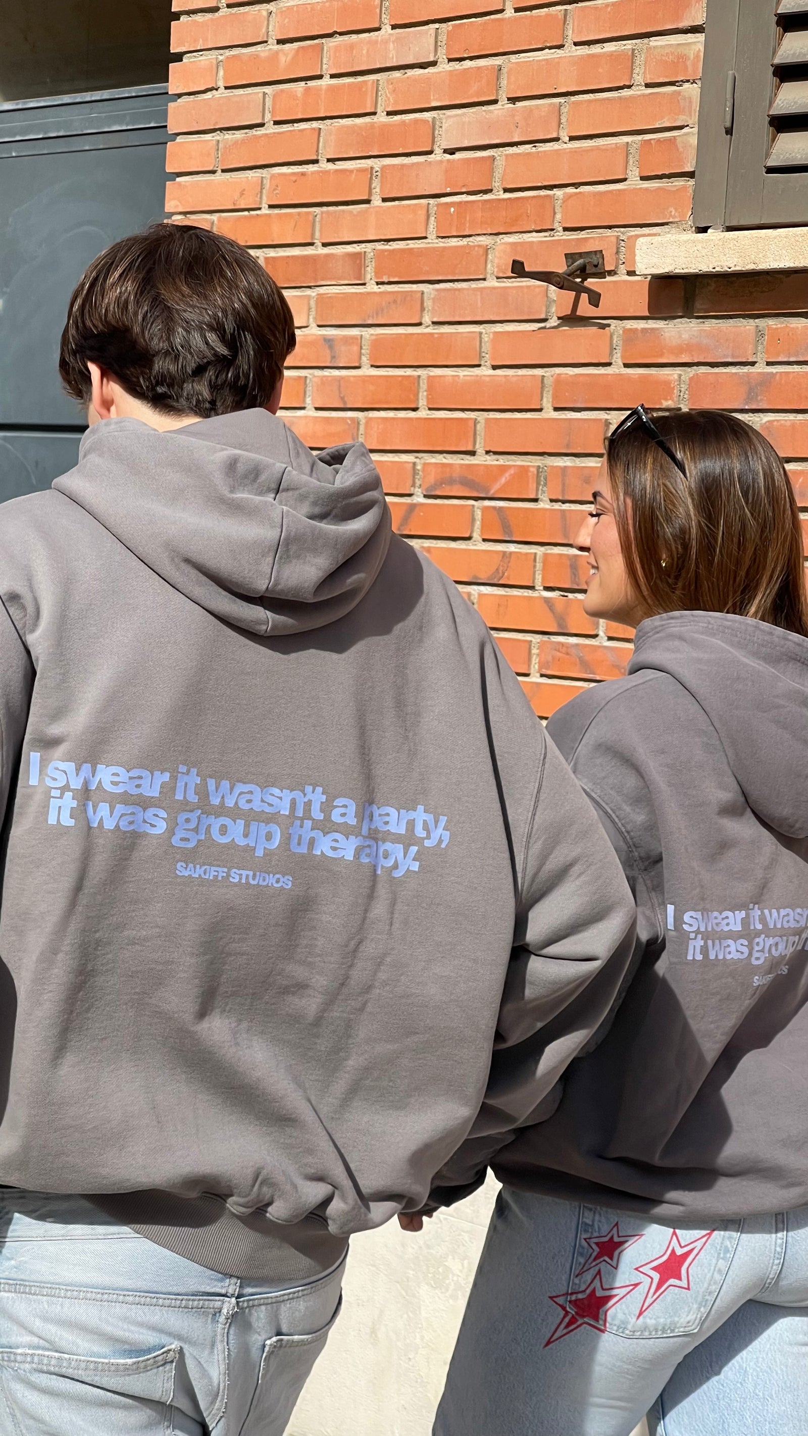 WASN'T A PARTY GREY HOODIE